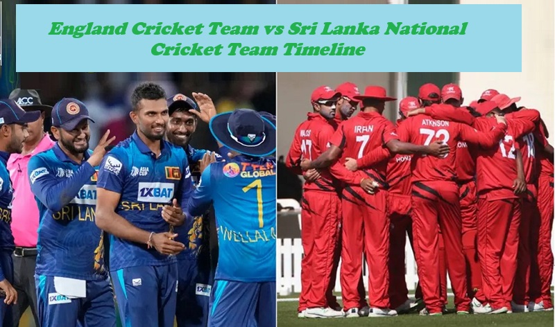 England Cricket Team vs Sri Lanka National Cricket Team Timeline